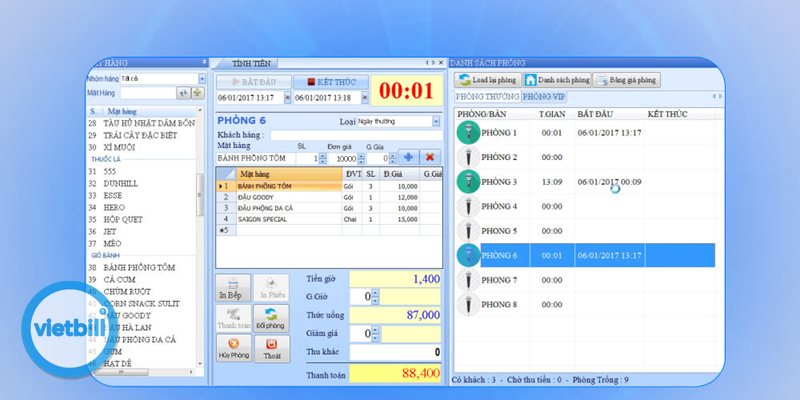 Phần mềm tính tiền karaoke - Chuỗi nhiều chi nhánh