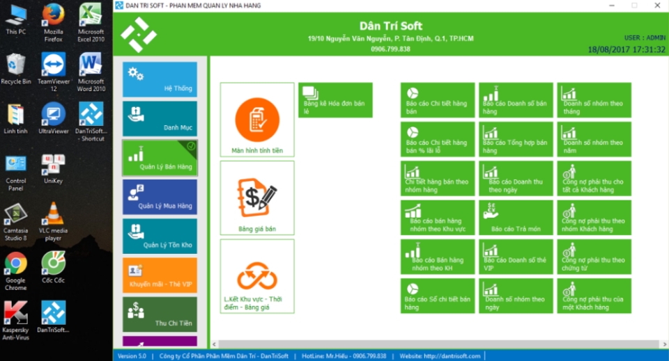 Phần mềm tính tiền quán rượu - Hóa đơn điện tử – báo cáo thuế gọn nhẹ