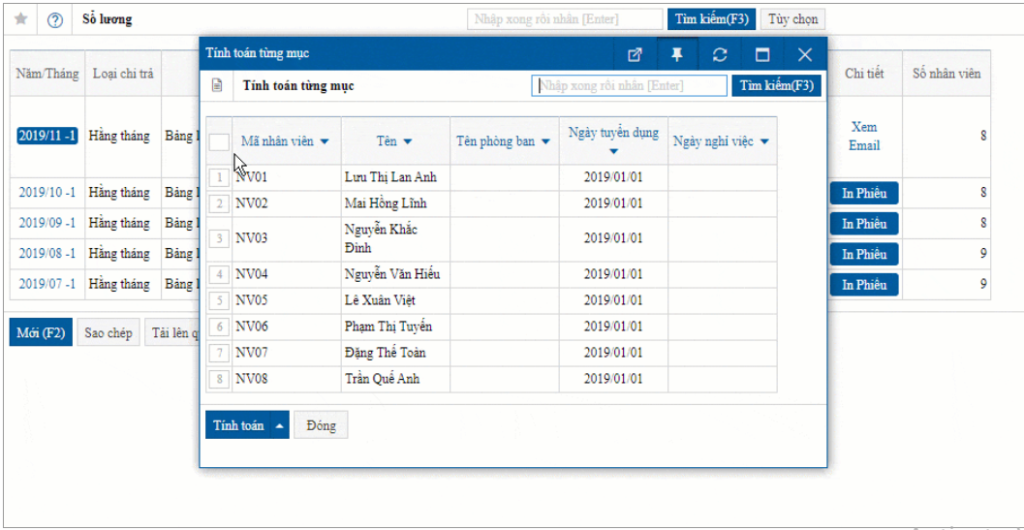 Phần mềm tính lương - Tăng minh bạch, dễ giải trình và kiểm toán