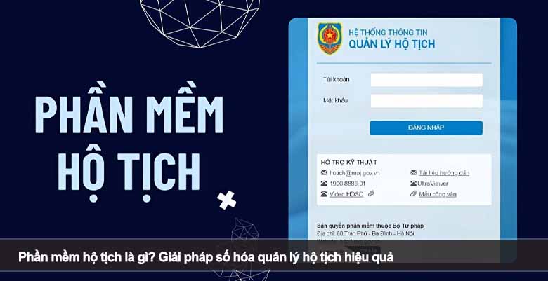 Phần mềm hộ tịch - Các chức năng cốt lõi thường gặp