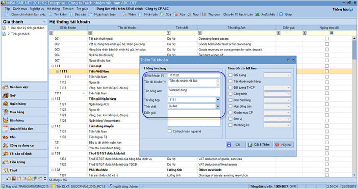 Phần mềm MISA - Kế toán và báo cáo
