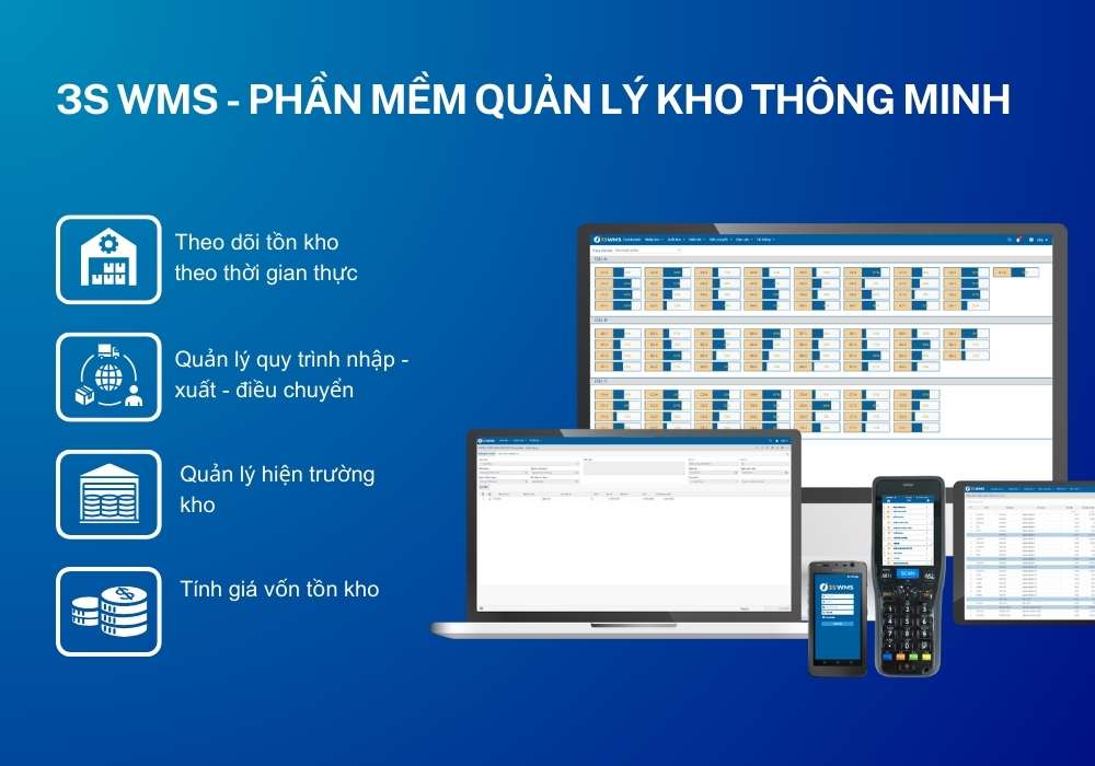 Phần mềm quản lý kho theo vị trí - Báo cáo theo vị trí và cảnh báo tồn kho