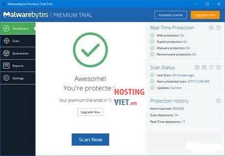 Malwarebytes - Dễ sử dụng cho người không chuyên Malwarebytes - Dễ sử dụng cho người không chuyên