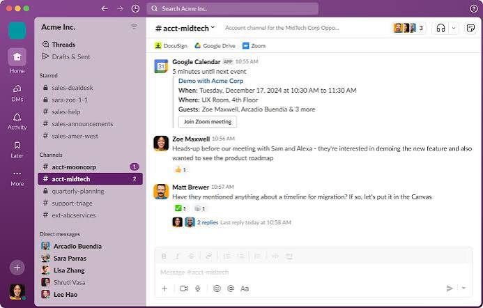 Slack - Khác biệt so với nhắn tin thông thường Slack - Khác biệt so với nhắn tin thông thường