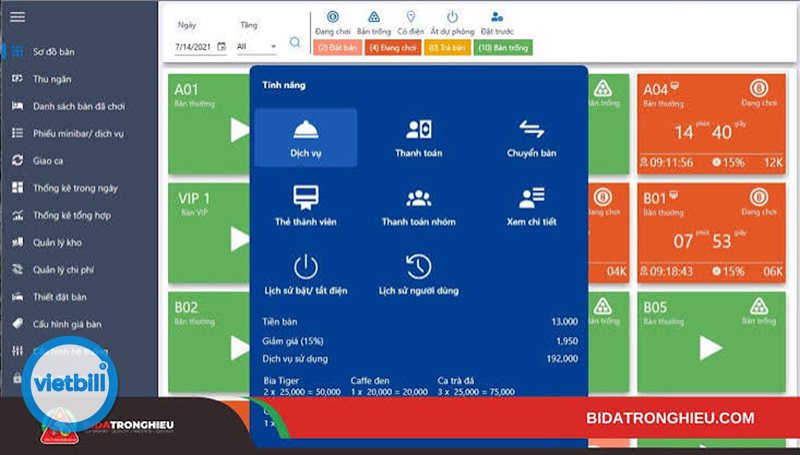 Phần mềm quản lý quán bida - Hạn chế sai sót khi tính tiền theo giờ Phần mềm quản lý quán bida - Hạn chế sai sót khi tính tiền theo giờ