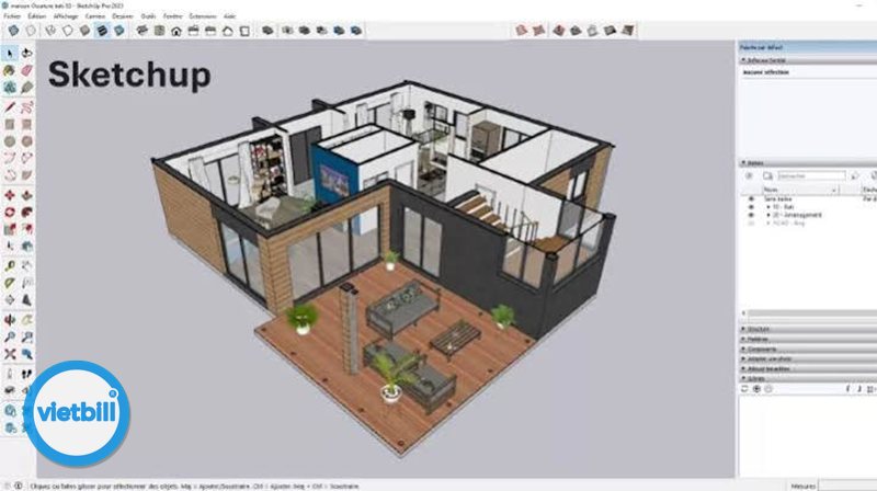 SketchUp - Dựng khối nhanh với Push/Pull