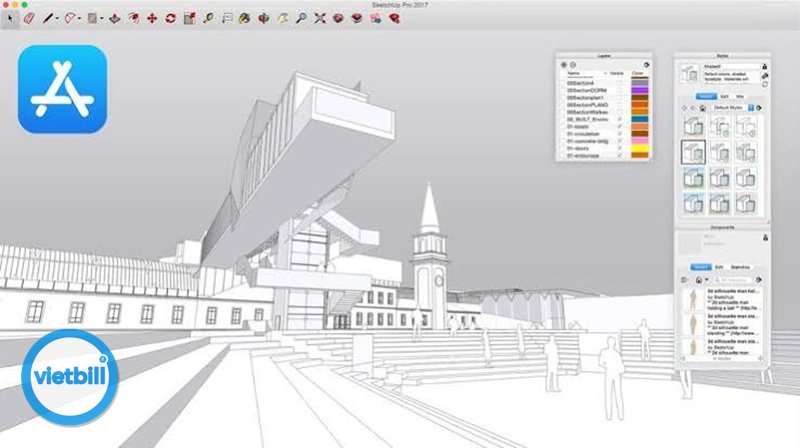 SketchUp - Thư viện 3D Warehouse tiện lợi