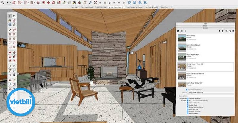 SketchUp - Plugin render và diễn họa